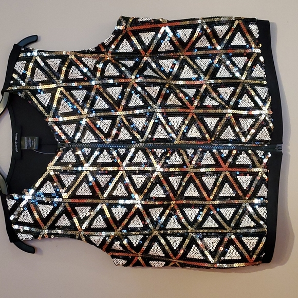 Ashley Stewart Jackets & Blazers - Ashley Stewart sequin sleeveless vest